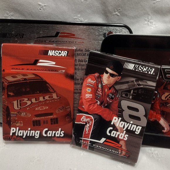 NASCAR || 8 Dale Jr Playing Cards Tin - Picture 3 of 3